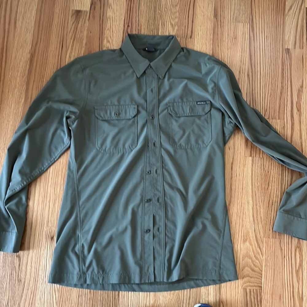 Eddie Bauer hiking shirt medium